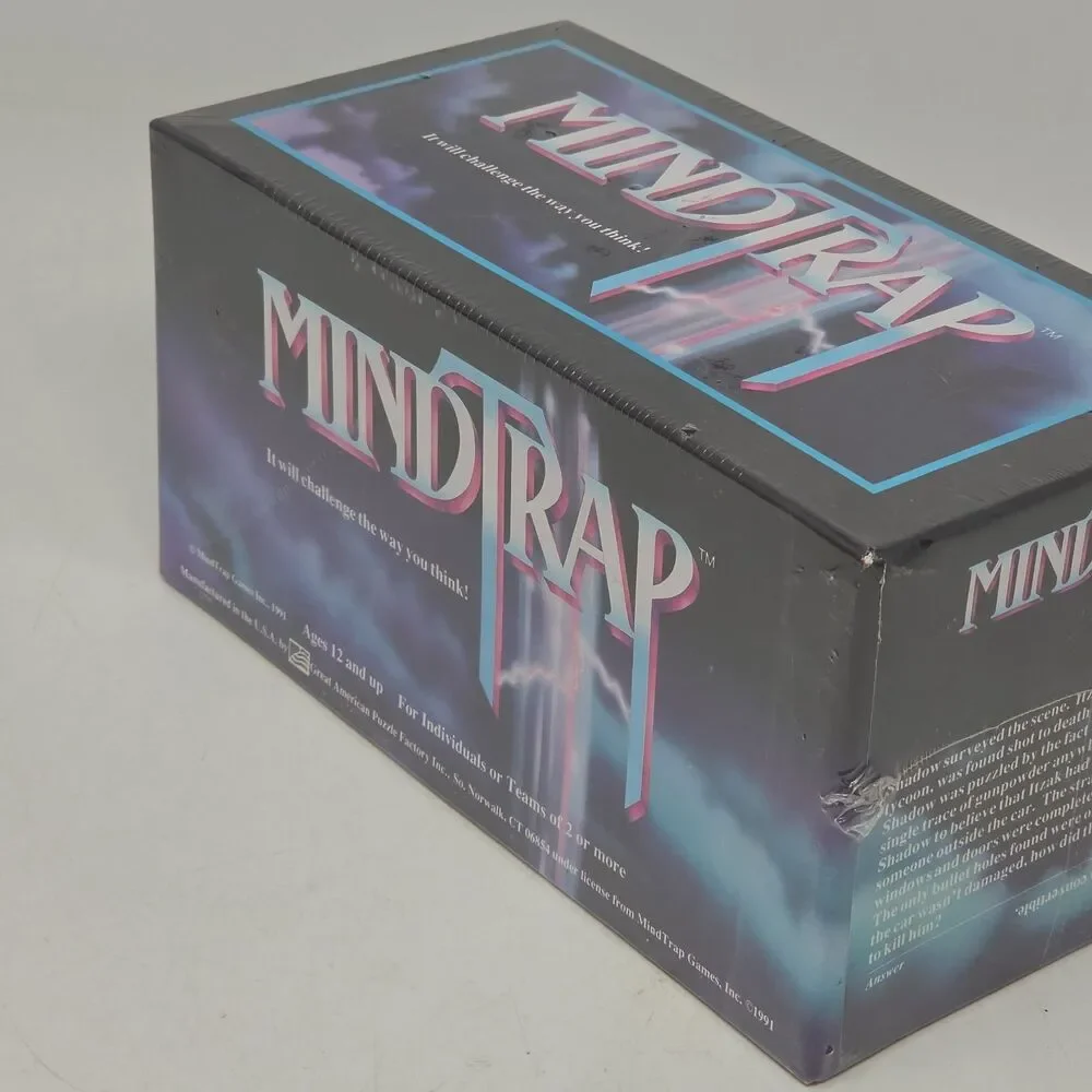 Mindtrap Game - Original 1991 Vintage Family Card Game Sealed